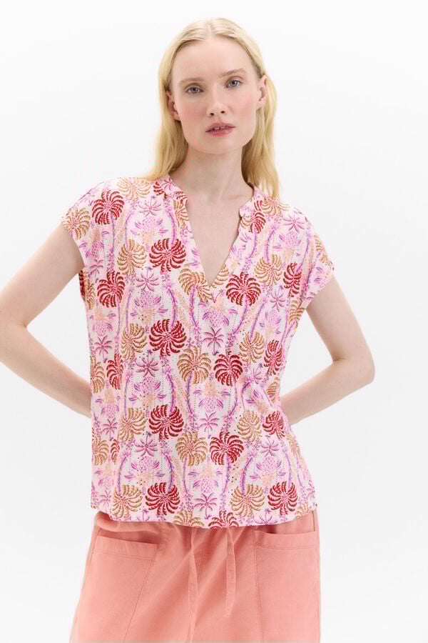 Cortefiel Camisola ponto ensopado Impressão