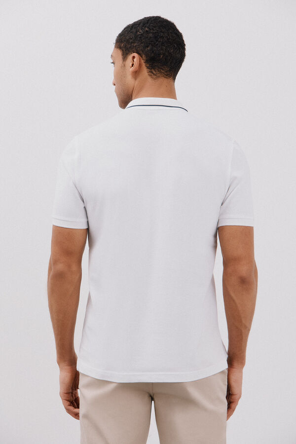 Cortefiel Polo com pontas Branco