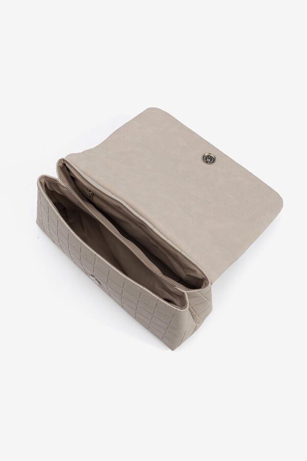 Vilanova Bolso bandolera con textura Beige