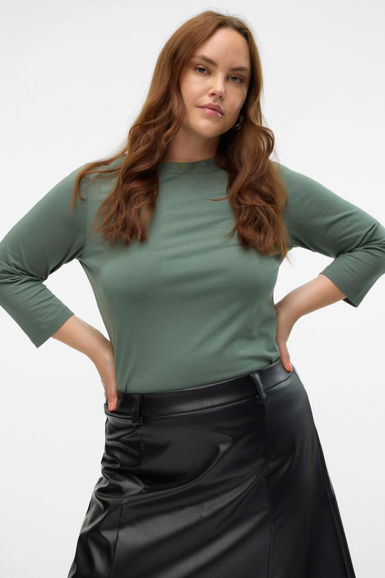 Vero Moda Curve Camiseta b&aacute;sica talla grande