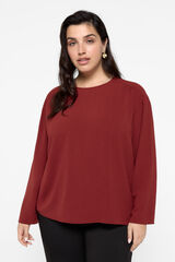 Vero Moda Curve Top encaje en la espalda talla grande Marrón oscuro