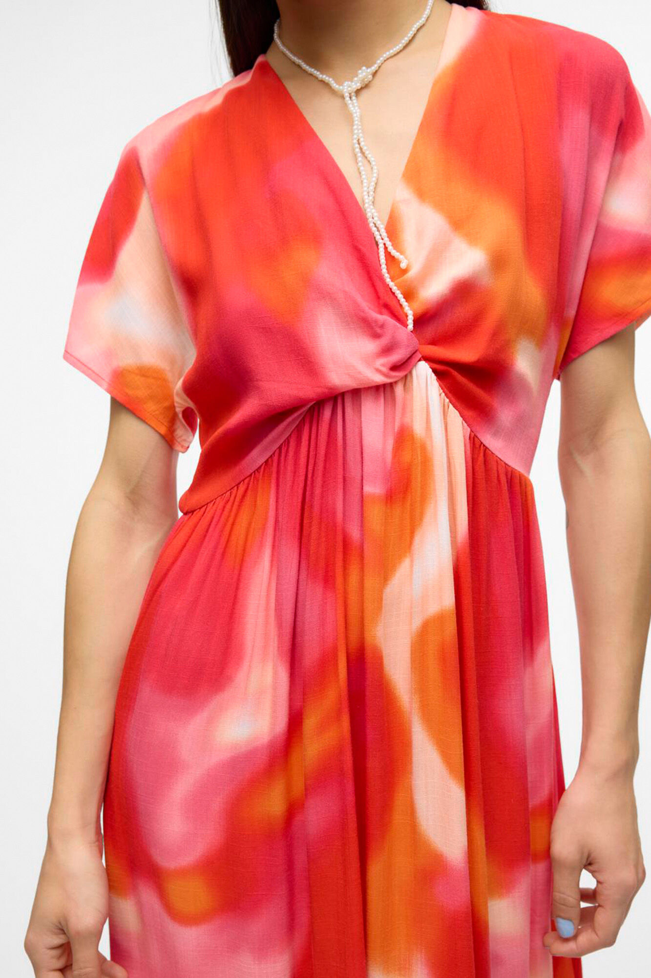 Vero Moda Vestido midi de manga curta 