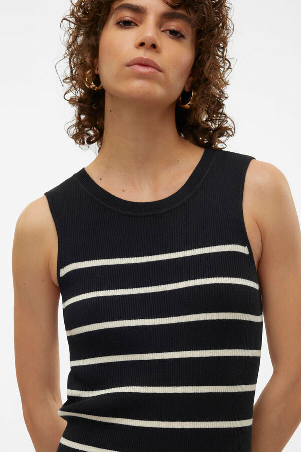 Vero Moda Vestido midi de malha  Preto