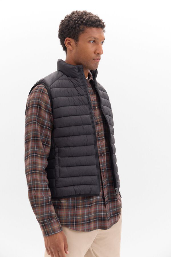 Cortefiel Colete ultraleve thermolite Preto