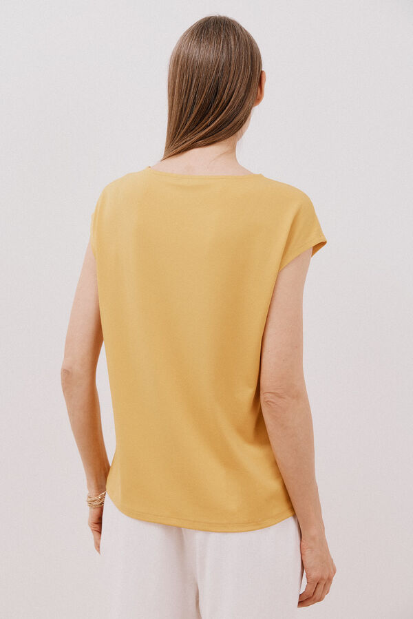 Cortefiel Top detalle cadena Dorado