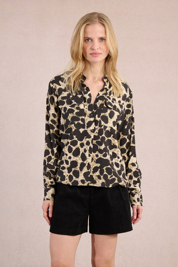 Molly Bracken Camisa de manga larga con estampado Multicolor