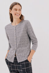 Cortefiel C&aacute;rdigan pata de gallo Gris