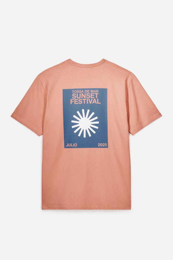 OOTO Camiseta gr&aacute;fica lavada OOTO Vermelho