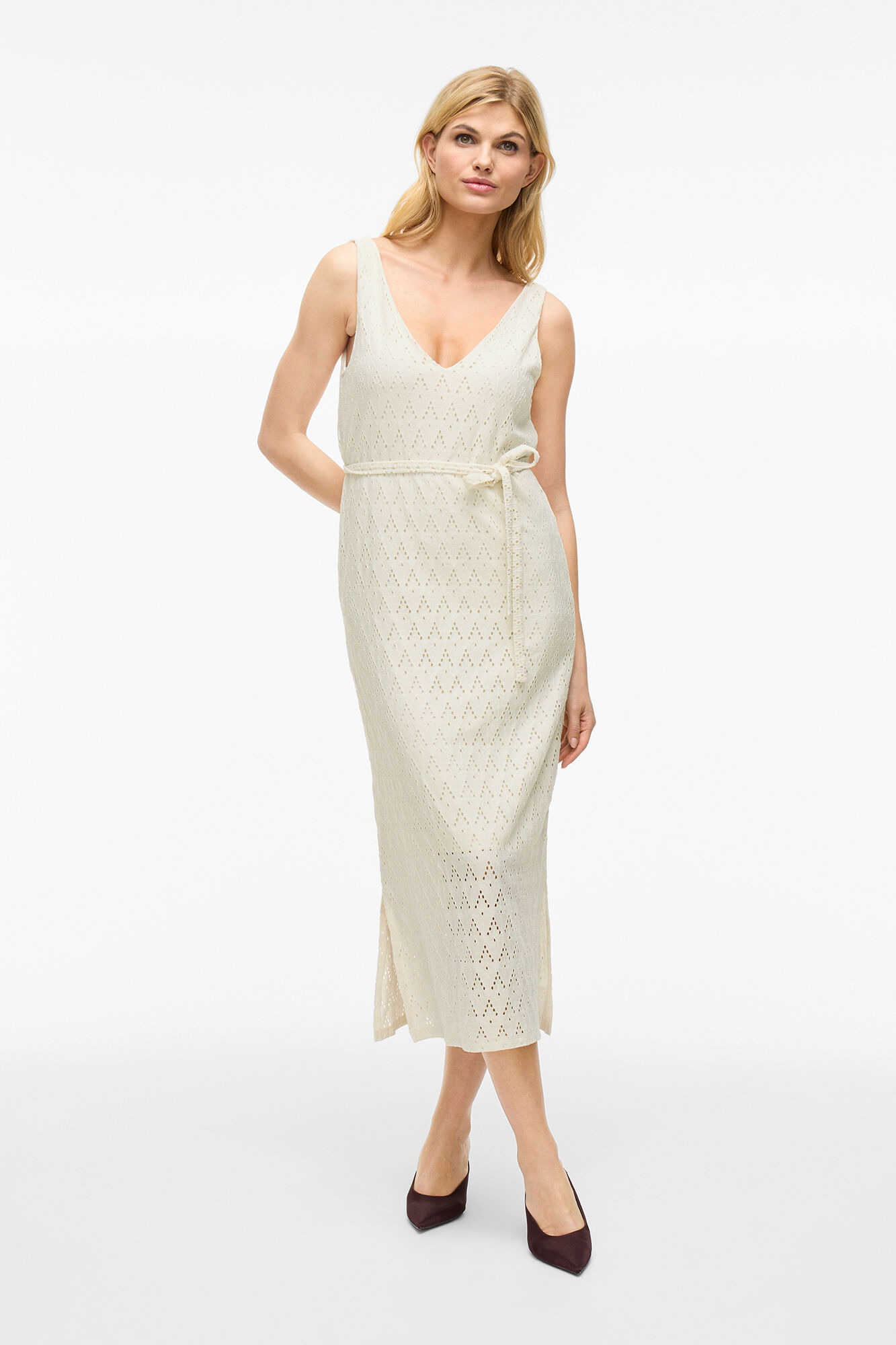 Vila Vestido midi con calados