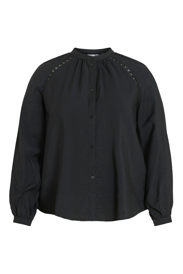 Evoked by Vila Camisa manga larga curvy Negro