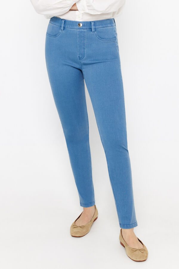 Cortefiel Cal&ccedil;as de malha jacquard  Azul