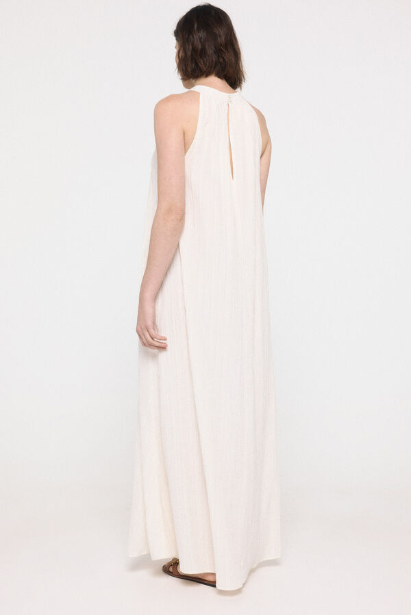 Vero Moda Vestido longo flu&iacute;do com halter  Branco