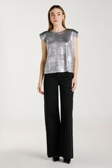 Vila Pantal&oacute;n vaquero ancho Negro