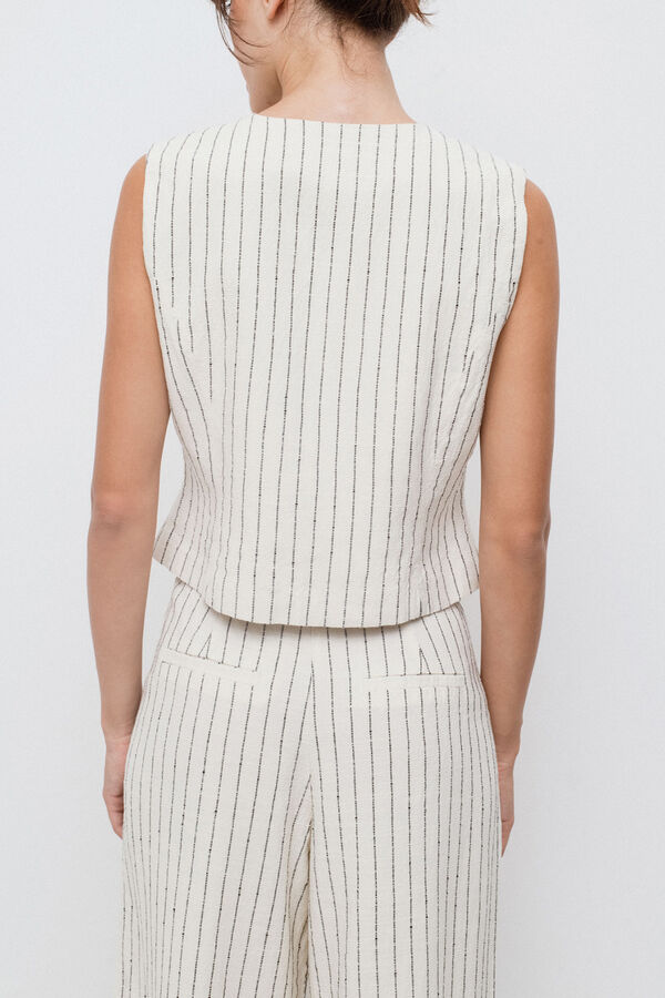 Vila Colete de vestido abotoado Cinzento