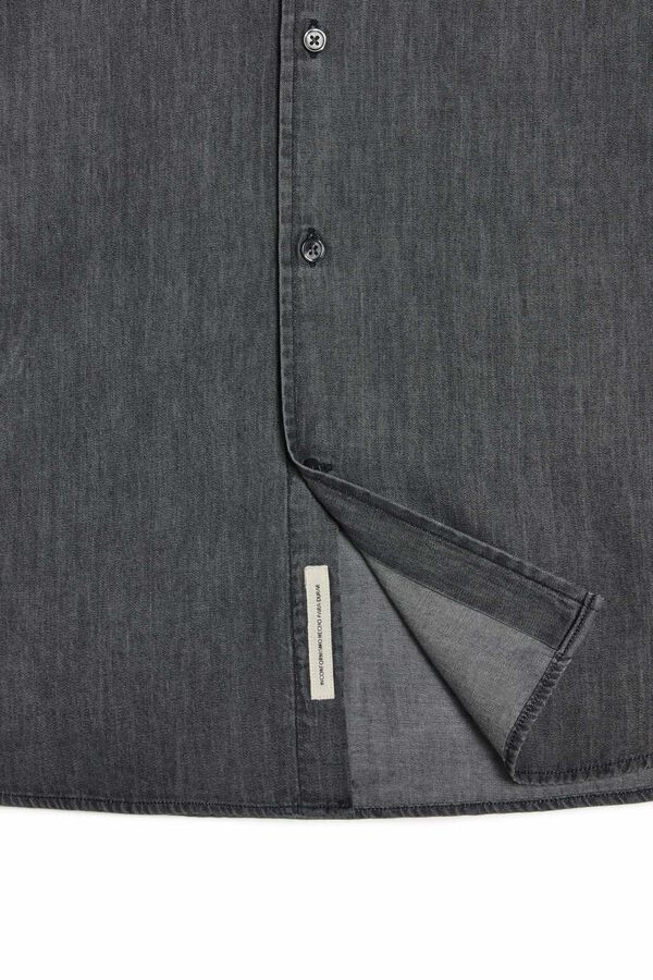 OOTO Camisa vaquera manga larga  Gris