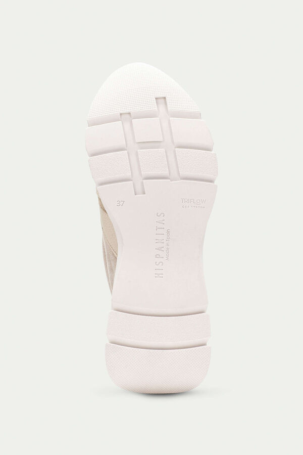 Hispanitas Bot&iacute;n cremallera suela volumen Helsinki Beige