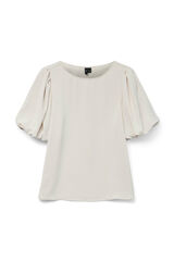 Vero Moda T-shirt manga em balão Cinzento