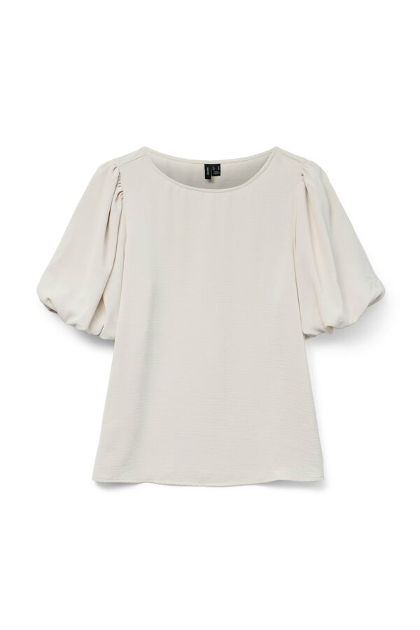 Vero Moda T-shirt manga em balão Cinzento