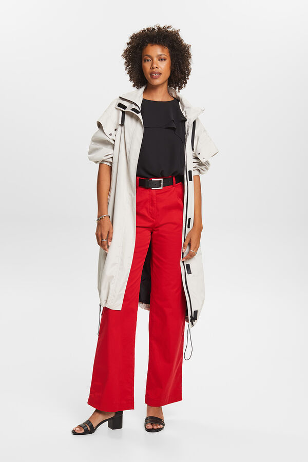 Esprit Blusa sin mangas chif&oacute;n monocolor Negro