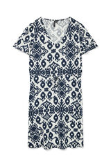 Vero Moda Vestido curto de gola em bico Azul