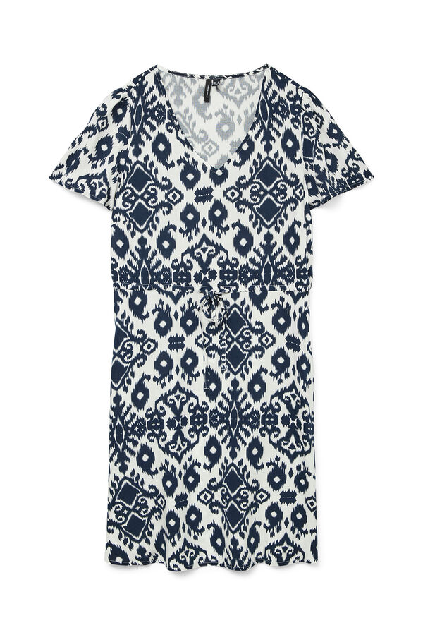 Vero Moda Vestido curto de gola em bico Azul