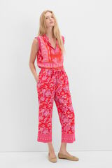 Cortefiel Pantal&oacute;n estampado largo Rojo