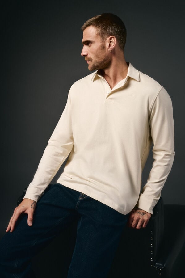 OOTO Polo de m&atilde;o longa Tostado