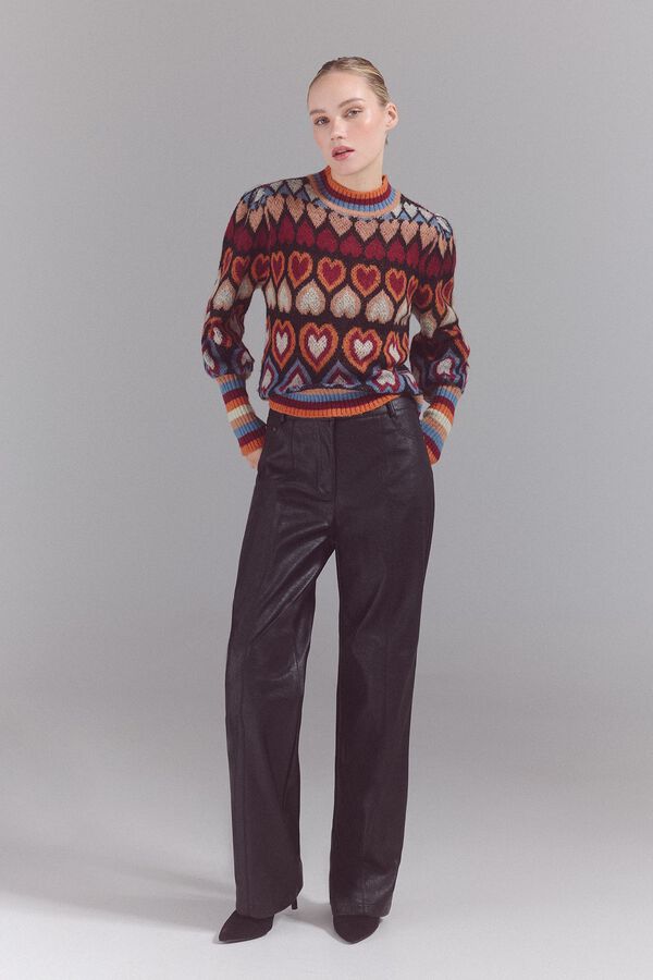 Slowlove Jersey punto fantas&iacute;a Naranja