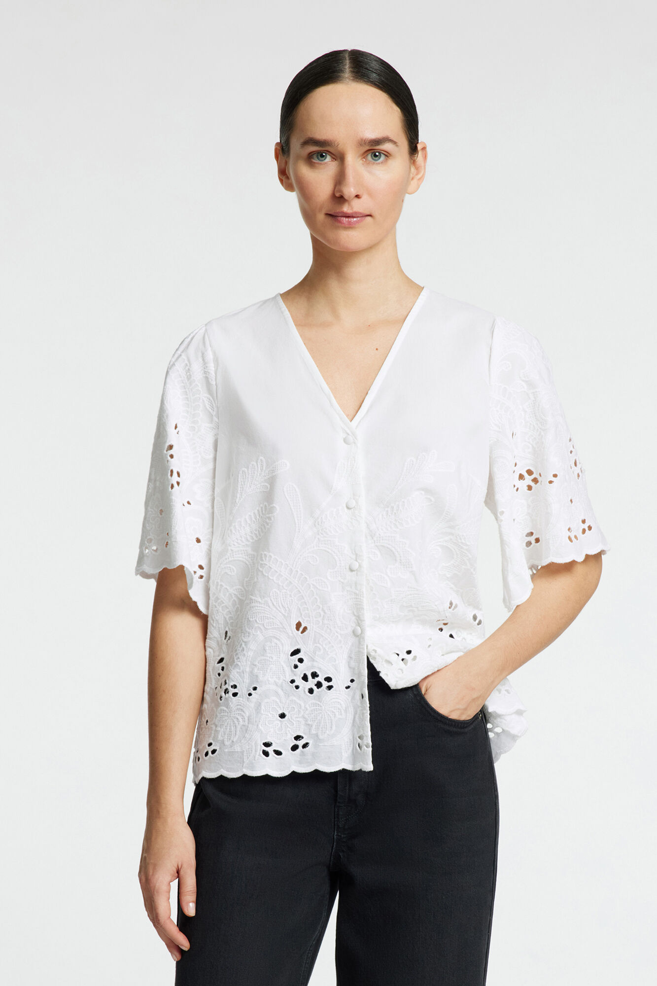 Selected Femme Camisa con detalle bordado