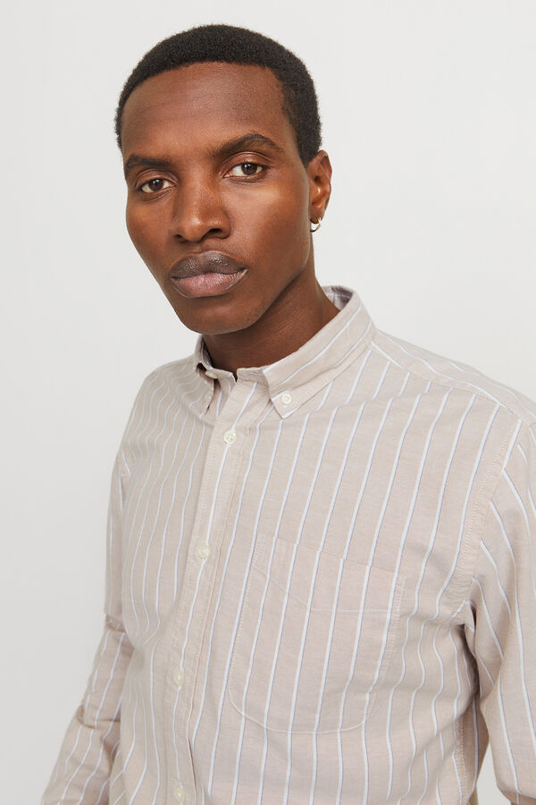 Jack & Jones Camisola oxford slim fit Castanho