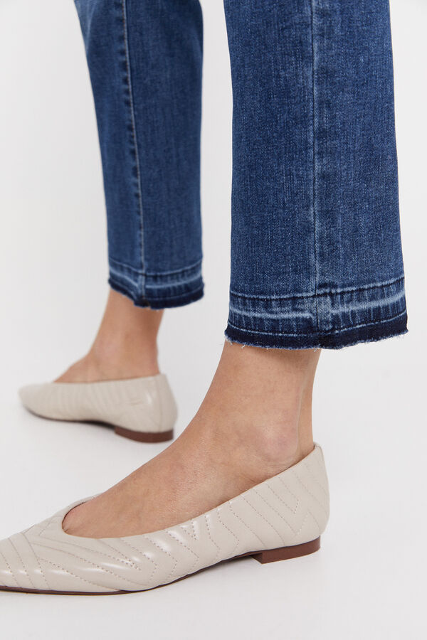 Cortefiel Pantal&oacute;n crop recto Azul