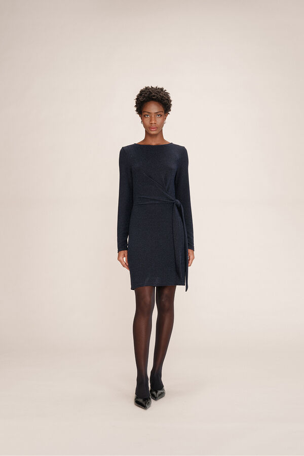 Grace & Mila Vestido curto de lurex  Azul