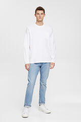 Esprit Jeans 5 bolsos com algodão orgânico Azul