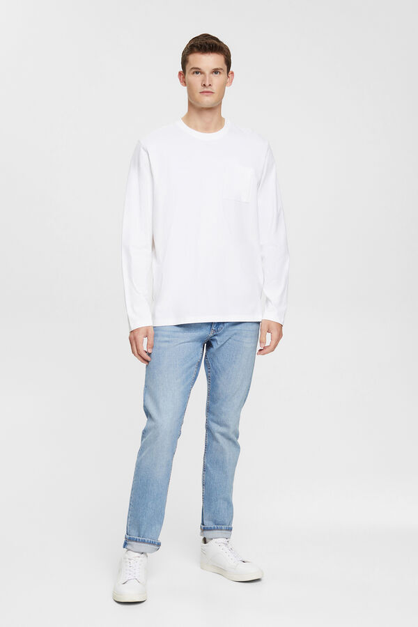 Esprit Jeans 5 bolsos com algodão orgânico Azul