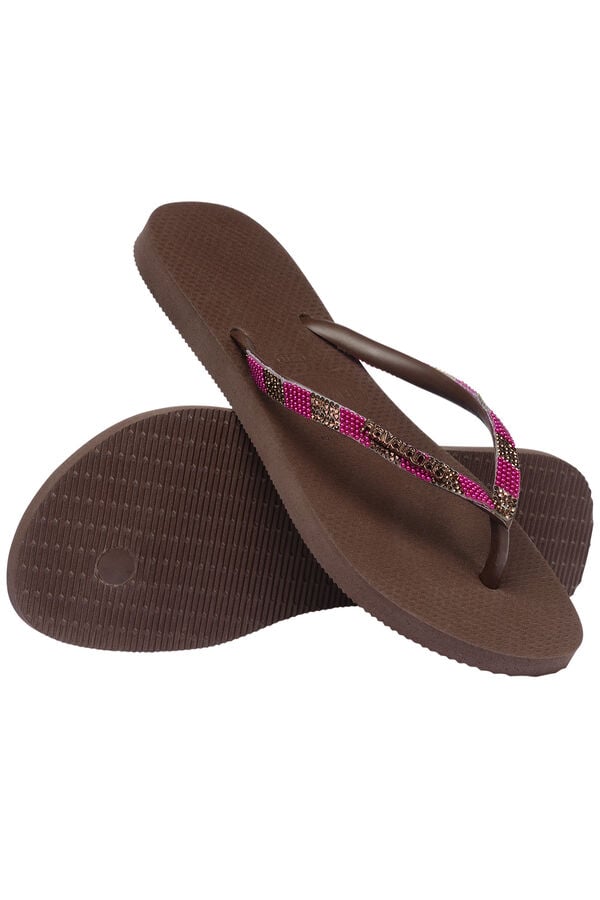 Havaianas Chinelos Havaianas Slim Glow Castanho