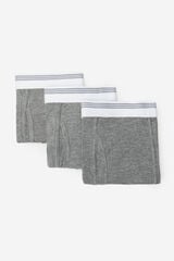 Cortefiel Pack 3 boxers malha Cinzento