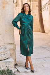 Pol&iacute;n Et Moi Vestido Cruz Dorinda Verde