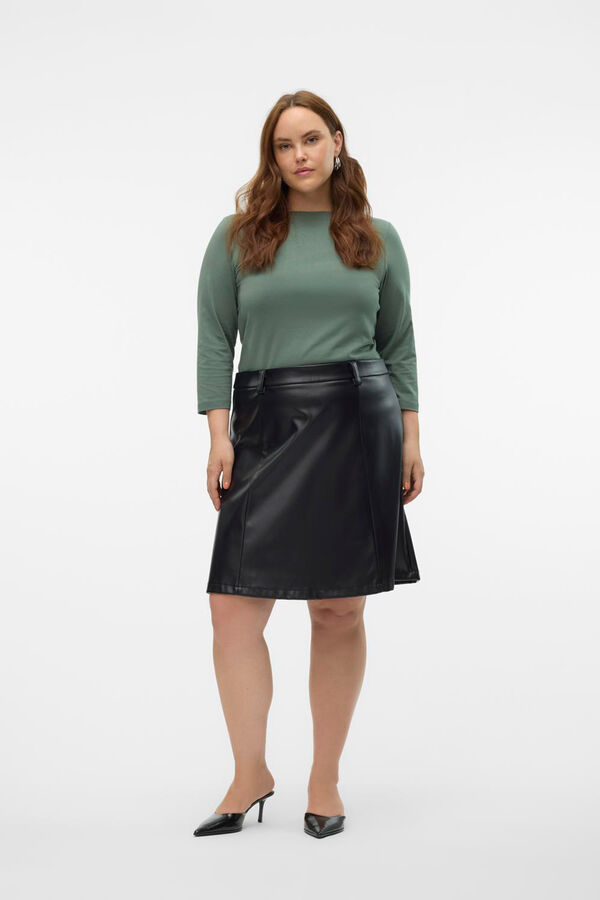 Vero Moda Curve Camiseta b&aacute;sica talla grande Verde