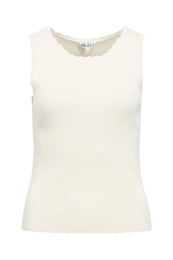 Object Top punto sin mangas Beige