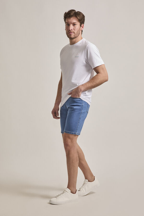 Street Monkey Camiseta manga curta da moda Branco