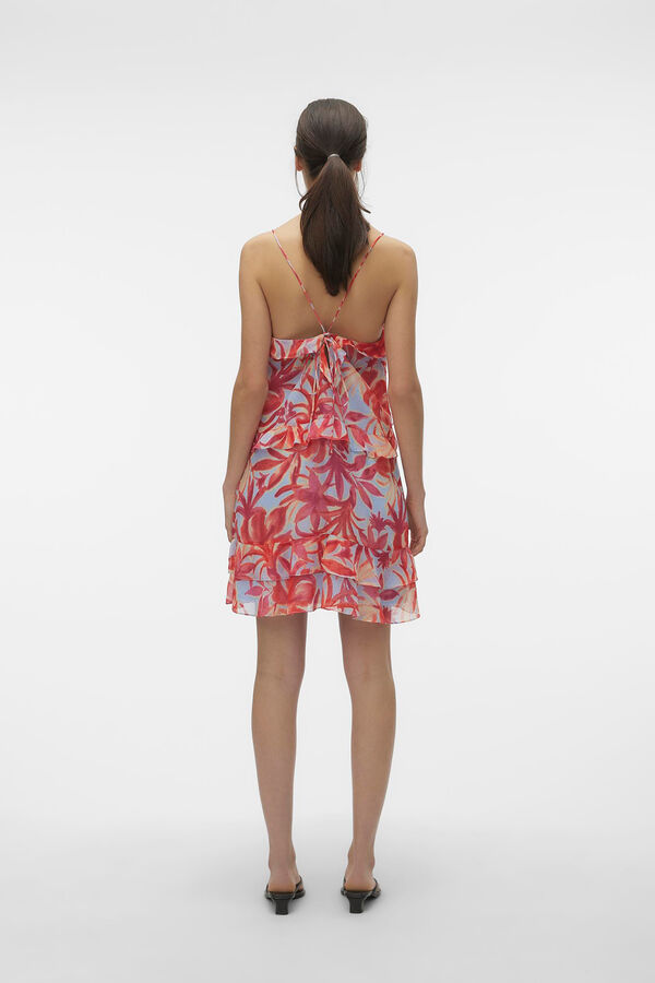 Vero Moda Vestido curto de folhos  Azul