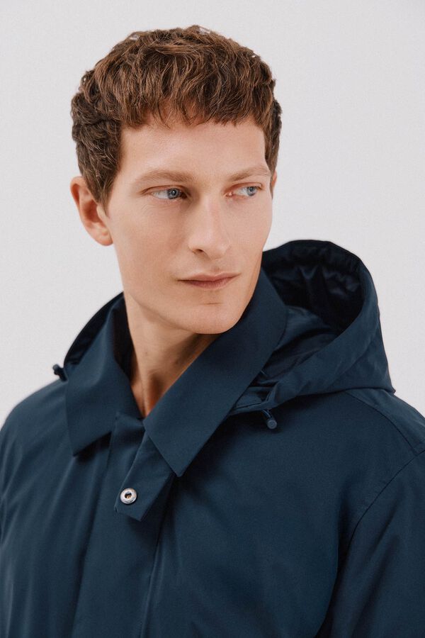 Cortefiel Sobretudo técnico Azul