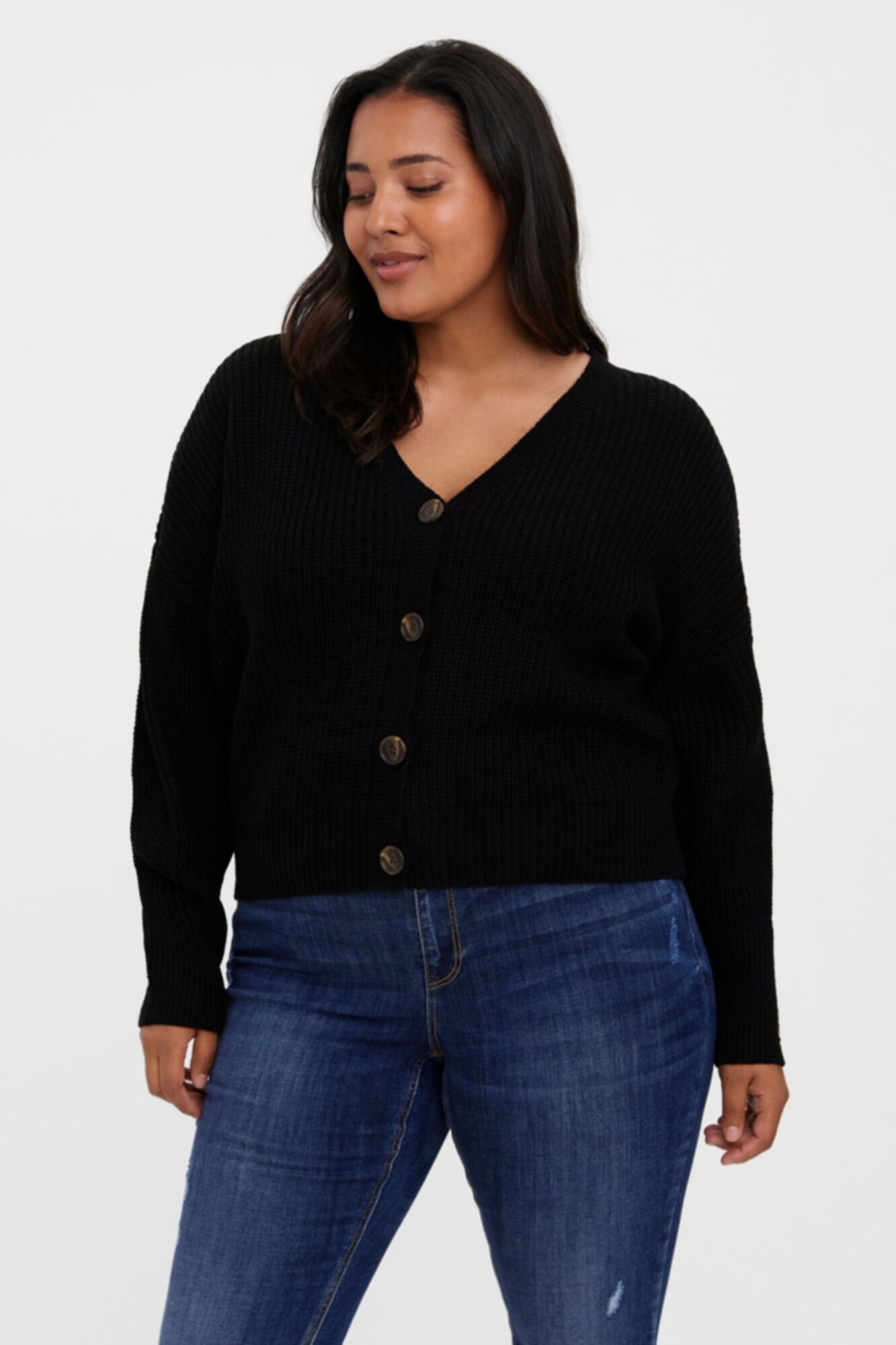 Vero Moda Curve C&aacute;rdigan b&aacute;sico de punto Curve