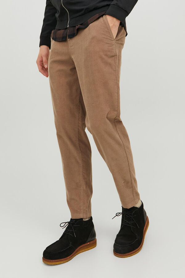 Cortefiel Pantalón chino tapered fit Marrón