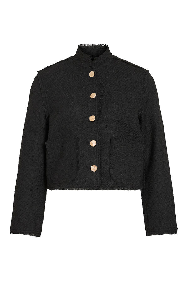 Vila Chaqueta de pa&ntilde;o con botones Negro