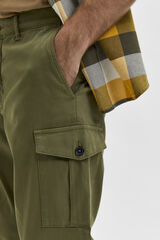 Selected Pantalón cargo slim fit Verde