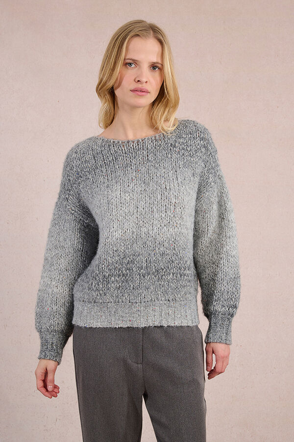 Molly Bracken Jersey de manga larga motivo tie dye Gris