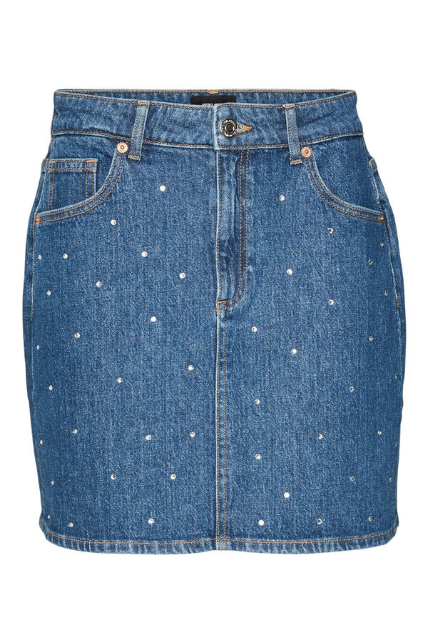 Vero Moda Saia curta denim  Azul