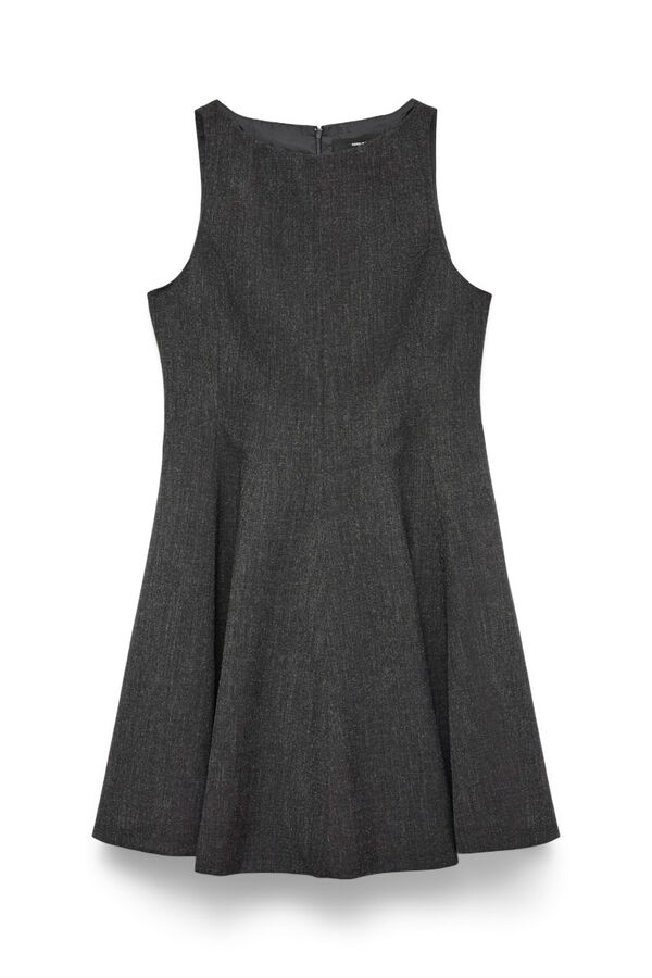 Vero Moda Vestido corto vuelo Gris oscuro