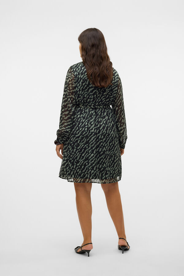 Vero Moda Curve Vestido curto plus size em chiffon  Verde